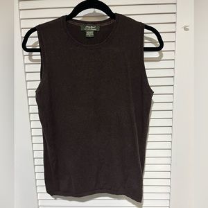 Eddie Bauer Cotton Cashmere Sweater Vest